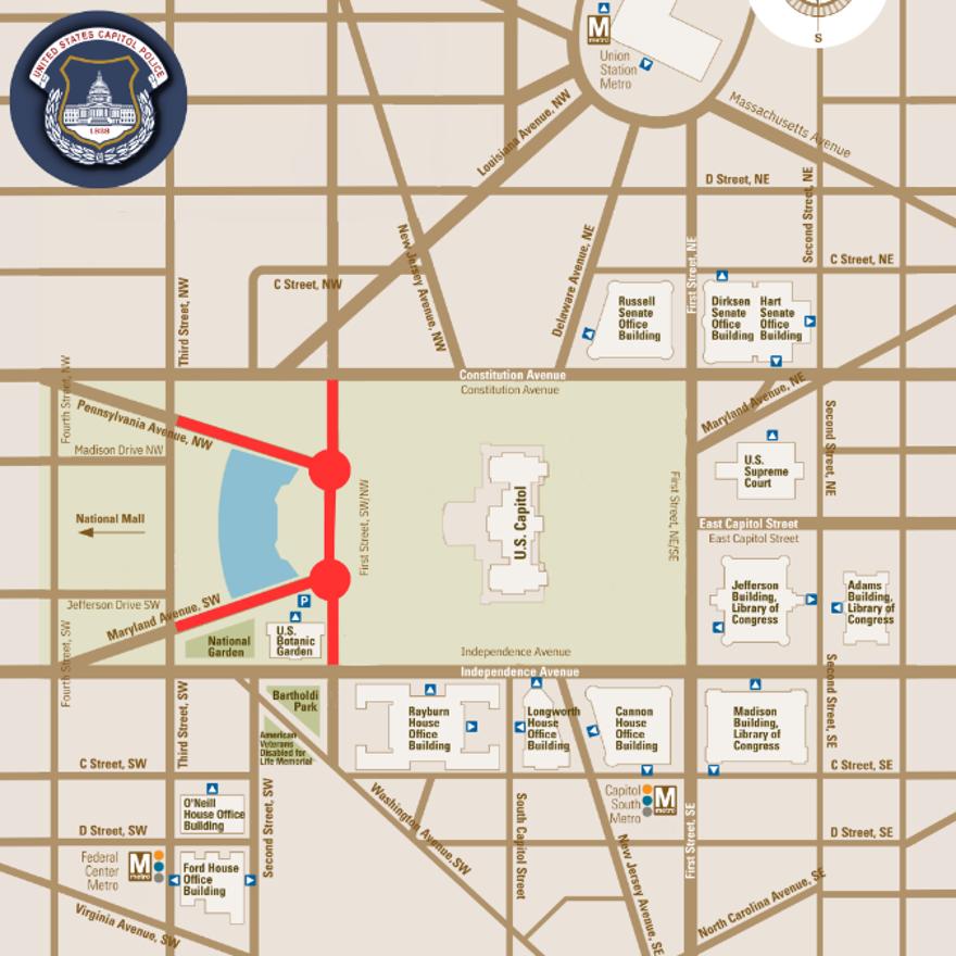 Capitol Grounds Road Closures for Concert 2026