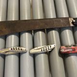 Picture of machete and knives 