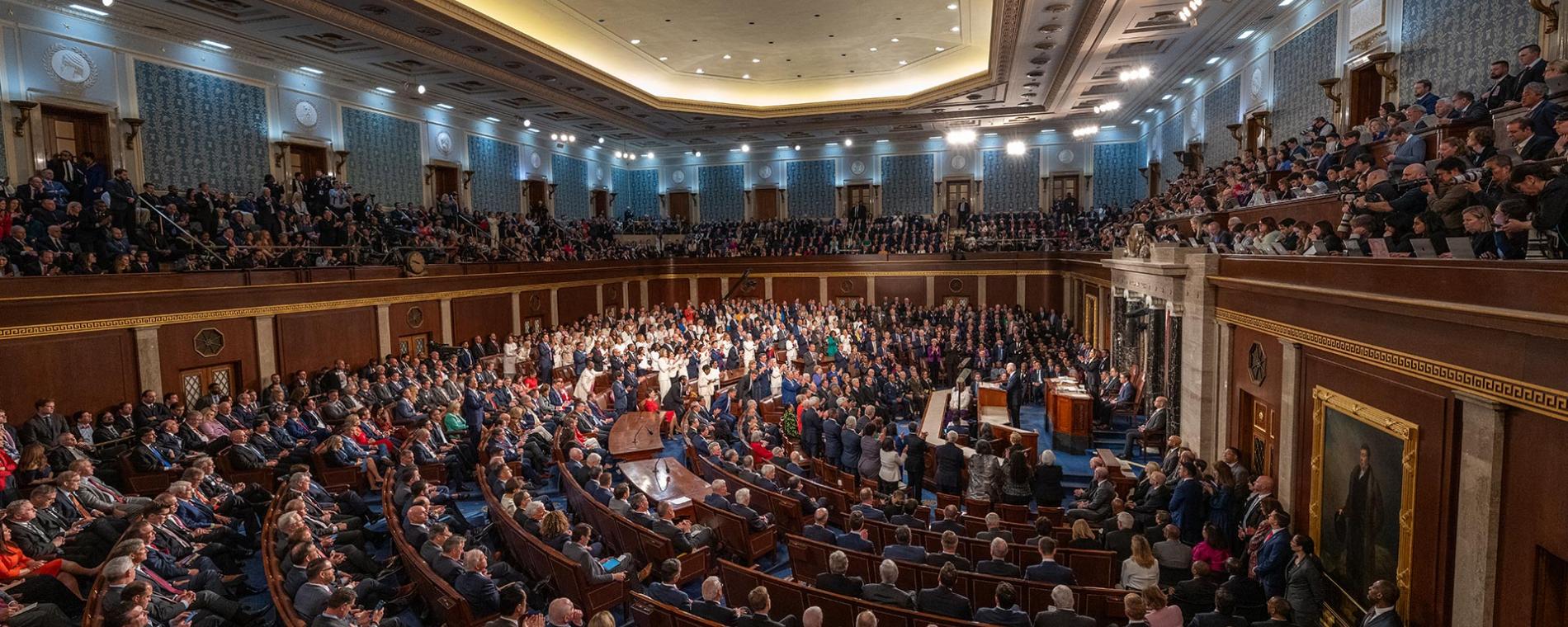 Photo of House Chamber in the U.S. Capitol