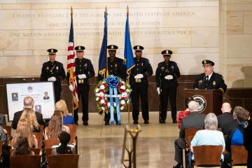 Chief Speaks at Memorial Service 