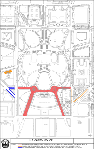 2024 National Memorial Day Concert Map