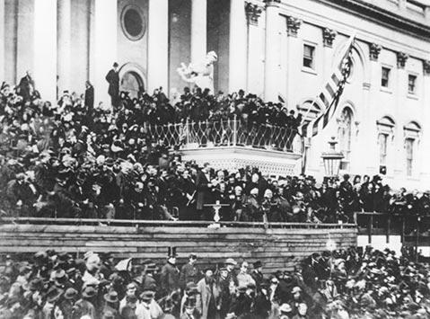 Photo of President Lincoln's Inauguration