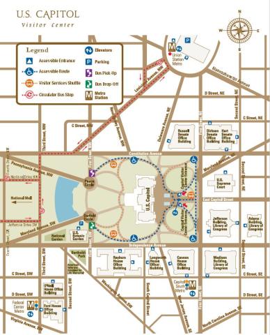Map of the Capitol Grounds