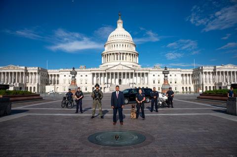 Photo of USCP staff at the U.S. Capitol