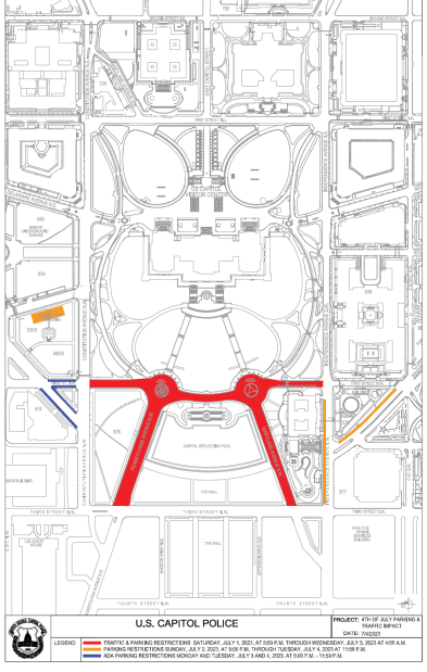 A Capitol Fourth Map 
