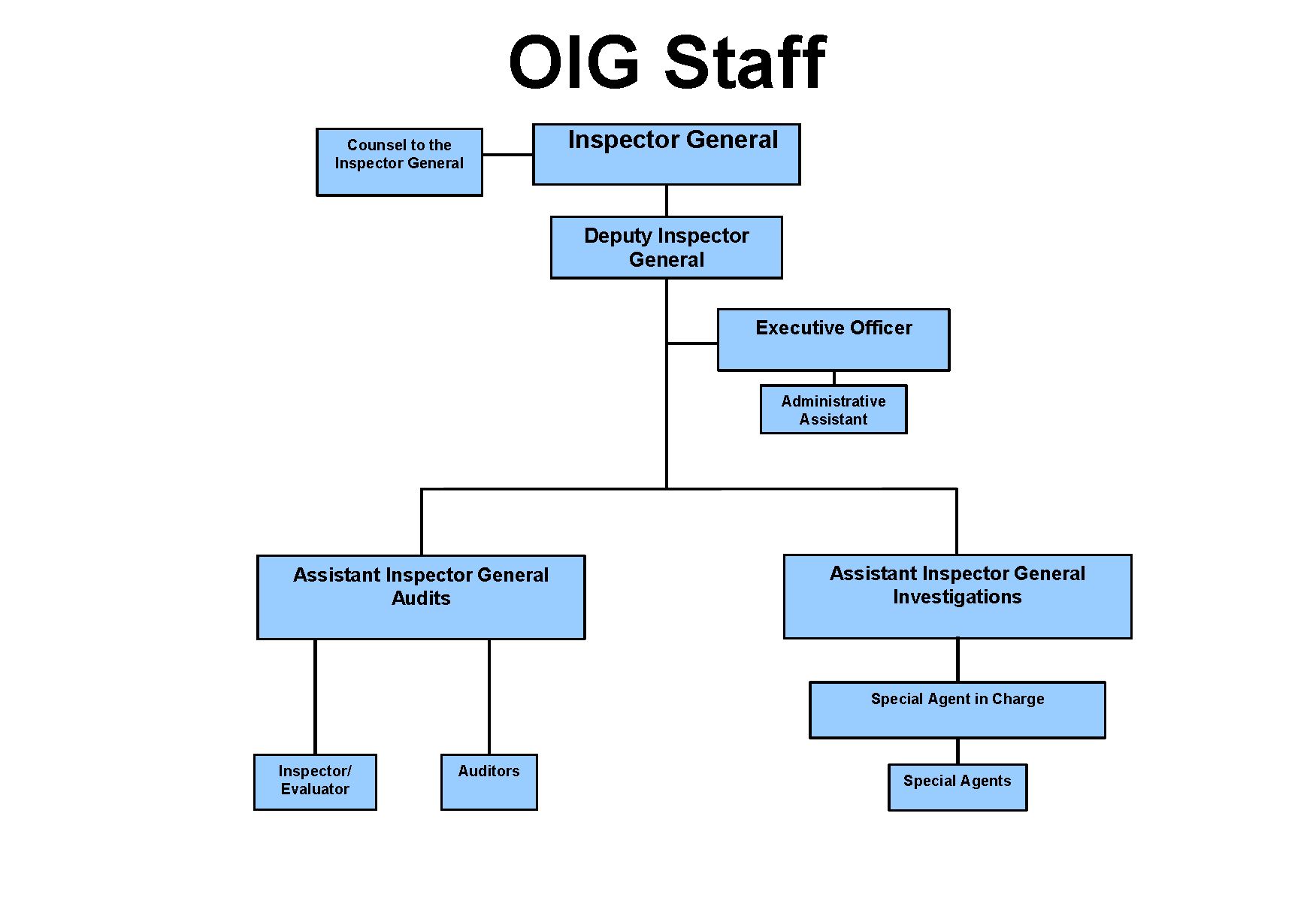Office of Inspector General Organizational Chart - June 2025